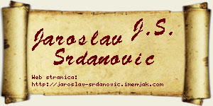 Jaroslav Srdanović vizit kartica